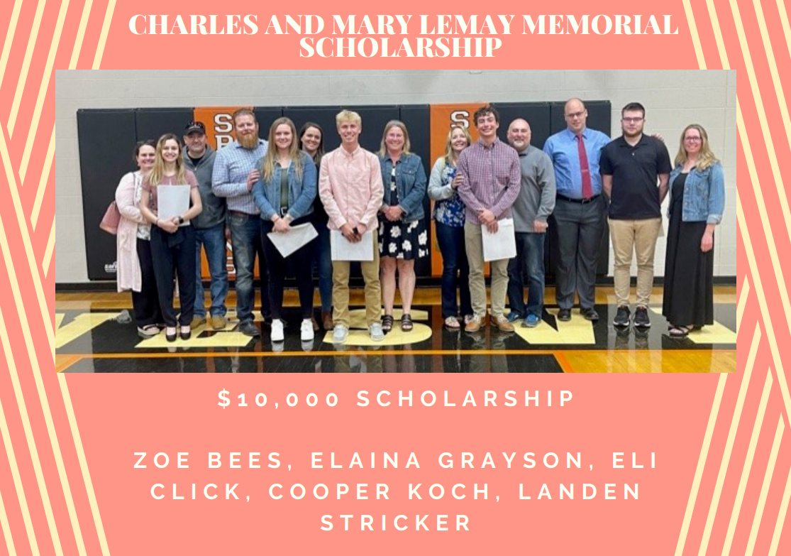 Charels & Mary LeMay Memorial Scholarship Recipients 2021